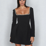 Martigny – Robe Mini avec Perles Appliquées et Éclat