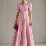 Élodie | Robe Courte à Manches Bouffantes