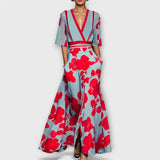 Elise - Robe fourreau à fleurs élégante