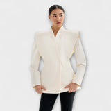 Valeria - Blazer Sculptural à Épaules