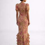 Clémence | Robe Longue Fleurie en Mousseline
