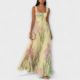 Moudon – Robe Maxi avec Imprimé Floral Romantique