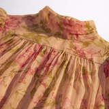 Clémence | Robe Longue Fleurie en Mousseline