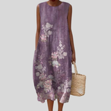 Robe Lila avec broderie florale