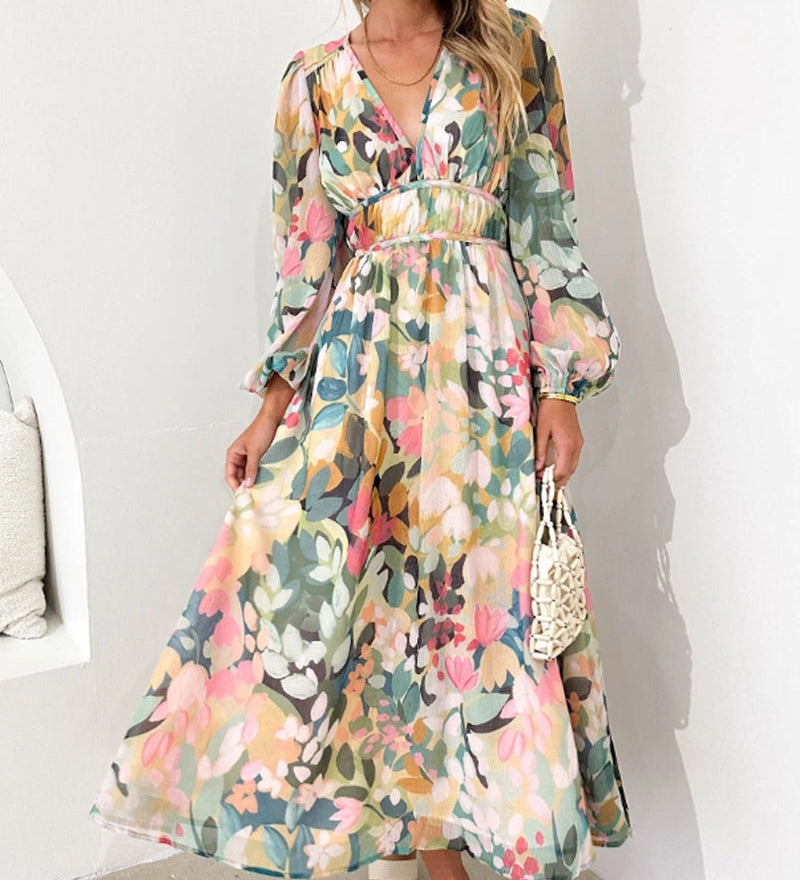 Juliette | Robe Féminine à Motif Floral