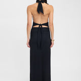Estavayer – Robe Maxi à Bretelles Halter et Décolleté en V