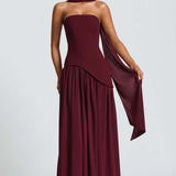 Palézieux – Robe Longue Élégante avec Ligne Classique