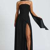 Palézieux – Robe Longue Élégante avec Ligne Classique