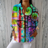 Bernadete - Blouse artistique à fleurs