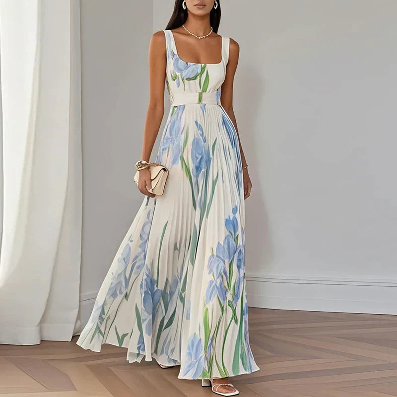 Vevey | Robe Maxi Évasée Fleurie