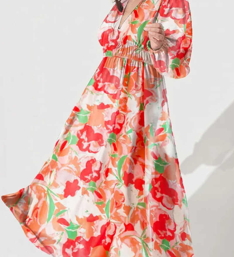 Juliette | Robe Féminine à Motif Floral