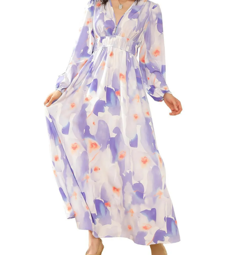Juliette | Robe Féminine à Motif Floral