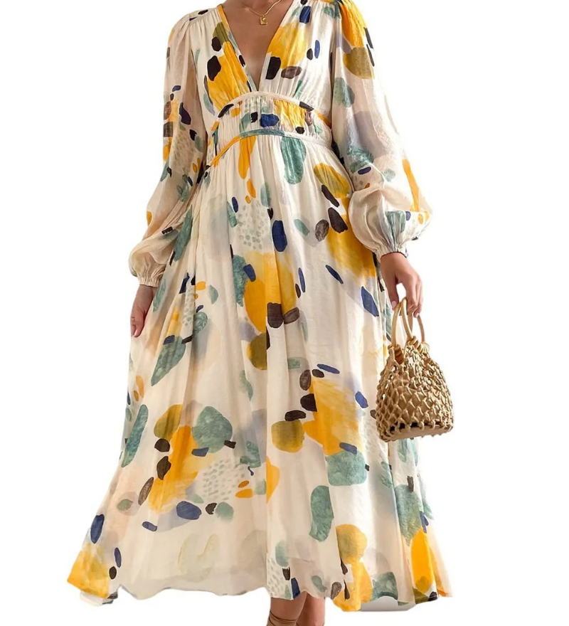 Juliette | Robe Féminine à Motif Floral