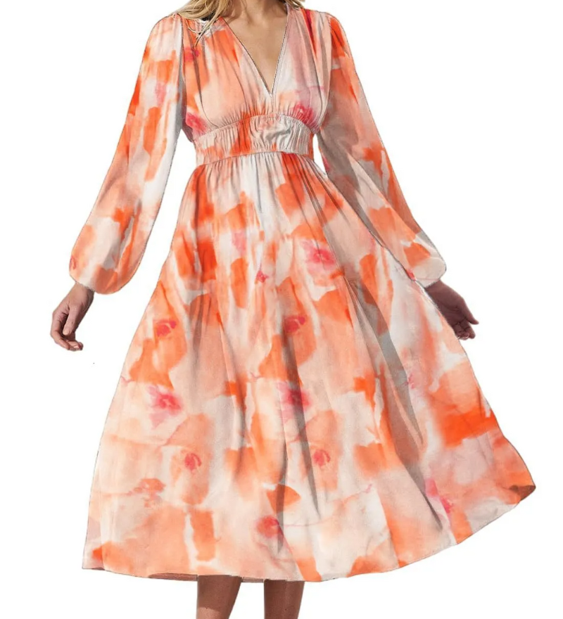 Juliette | Robe Féminine à Motif Floral