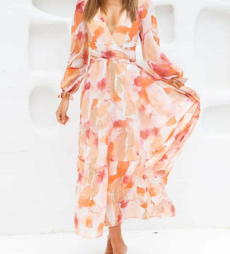 Juliette | Robe Féminine à Motif Floral