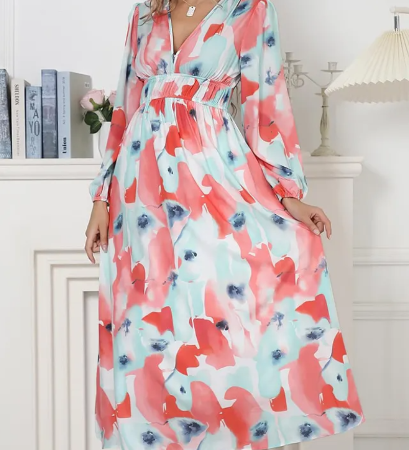 Juliette | Robe Féminine à Motif Floral