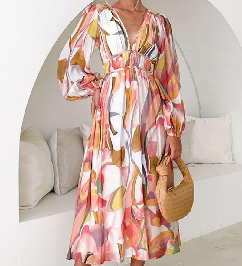 Juliette | Robe Féminine à Motif Floral