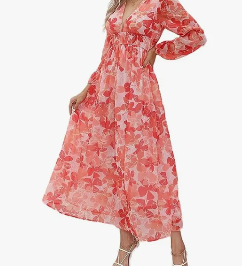 Juliette | Robe Féminine à Motif Floral