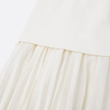 Oron – Robe Longue Plissée avec Décolleté Bateau