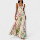 Moudon – Robe Maxi avec Imprimé Floral Romantique