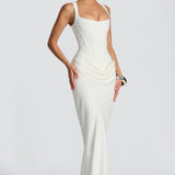 Villars – Robe Maxi avec Décolleté Carré