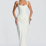 Villars – Robe Maxi avec Décolleté Carré