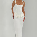 Villars – Robe Maxi avec Décolleté Carré