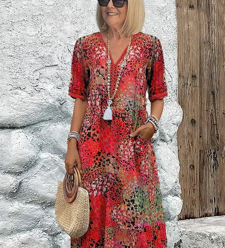 Lia - Robe Midi Femme