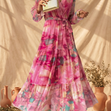 Fribourg | Robe Portefeuille à Imprimé Floral