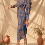 Constance | Robe Midi Élégante Fleurie