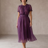 Aigle | Robe Maxi Décolleté Goutte et Bordure en Dentelle