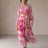 Fribourg | Robe Portefeuille à Imprimé Floral
