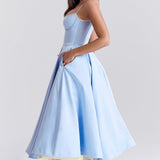 Lutry – Robe Midi en Tulle avec Jupe Ample