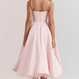 Lutry – Robe Midi en Tulle avec Jupe Ample