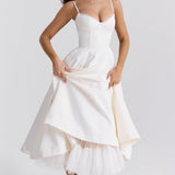 Lutry – Robe Midi en Tulle avec Jupe Ample