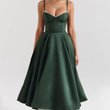 Lutry – Robe Midi en Tulle avec Jupe Ample