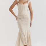 Riaz – Robe Maxi avec Dentelle Appliquée avec Finesse