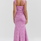 Riaz – Robe Maxi avec Dentelle Appliquée avec Finesse