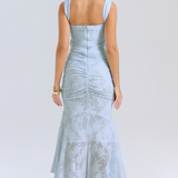 Riaz – Robe Maxi avec Dentelle Appliquée avec Finesse