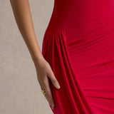 Savigny – Robe Maxi avec Manches Cape