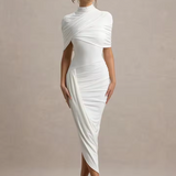 Savigny – Robe Maxi avec Manches Cape