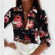 Fleurs noires et roses